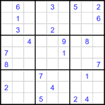 Судоку 9х9 #2918 очень трудный