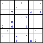 Судоку 9х9 #2919 очень трудный