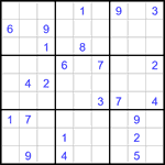 Судоку 9х9 #2924 очень трудный