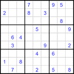 Судоку 9х9 #2925 очень трудный