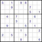 Судоку 9х9 #2926 очень трудный