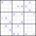 Судоку 9х9 #2927 очень трудный