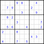 Судоку 9х9 #2929 очень трудный