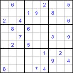 Судоку 9х9 #2930 очень трудный