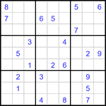 Судоку 9х9 #2932 очень трудный