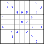 Судоку 9х9 #2933 очень трудный