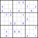 Судоку 9х9 #2934 очень трудный