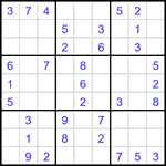 Судоку 9х9 #2972 легкий