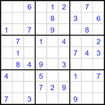 Судоку 9х9 #2973 легкий