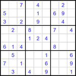 Судоку 9х9 #2976 легкий