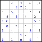 Судоку 9х9 #2977 легкий