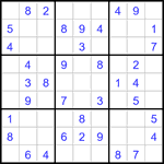 Судоку 9х9 #2982 легкий