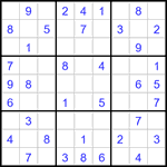 Судоку 9х9 #2983 легкий