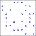 Судоку 9х9 #2986 легкий