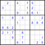 Судоку 9х9 #2987 легкий