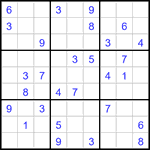 Судоку 9х9 #2946 средний