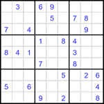 Судоку 9х9 #2950 средний