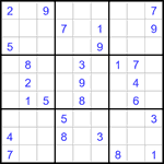 Судоку 9х9 #2951 средний