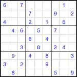 Судоку 9х9 #2952 средний