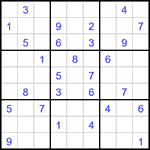 Судоку 9х9 #2969 средний