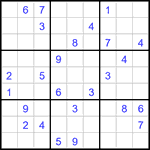 Судоку 9х9 #2943 трудный