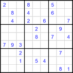 Судоку 9х9 #2948 трудный