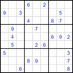 Судоку 9х9 #2952 трудный
