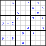 Судоку 9х9 #2937 очень трудный