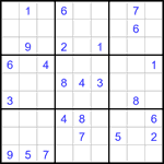 Судоку 9х9 #2940 очень трудный