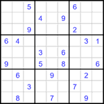 Судоку 9х9 #2942 очень трудный