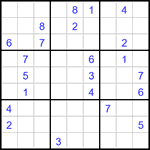 Судоку 9х9 #2943 очень трудный