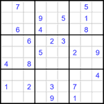 Судоку 9х9 #2945 очень трудный