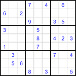 Судоку 9х9 #2947 очень трудный