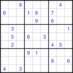 Судоку 9х9 #2954 очень трудный