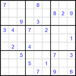 Судоку 9х9 #2959 очень трудный