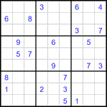 Судоку 9х9 #2961 очень трудный