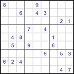 Судоку 9х9 #2962 очень трудный