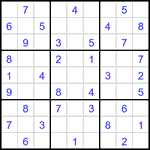 Судоку 9х9 #3001 легкий