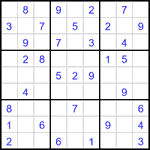Судоку 9х9 #3002 легкий