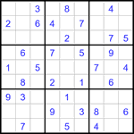 Судоку 9х9 #3007 легкий