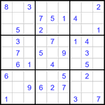 Судоку 9х9 #3011 легкий