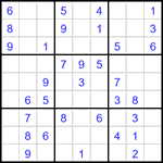 Судоку 9х9 #3012 легкий