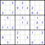 Судоку 9х9 #3017 легкий