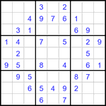 Судоку 9х9 #3025 легкий