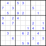 Судоку 9х9 #2971 средний
