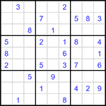Судоку 9х9 #2972 средний
