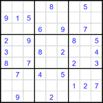 Судоку 9х9 #2973 средний