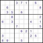 Судоку 9х9 #2974 средний