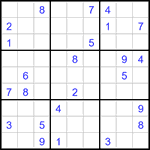 Судоку 9х9 #2975 средний