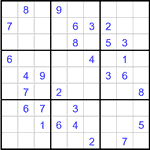 Судоку 9х9 #2981 средний